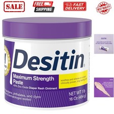 Maximum Strength Baby Diaper Rash Cream, 40 Zinc Oxide for Treatment, Relief...