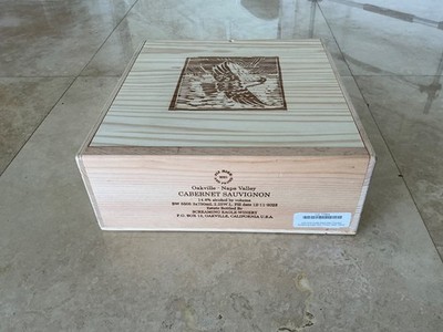 Screaming Eagle Empty Wine Box 2021 Cabernet Sauvignon 3 Bottle Box