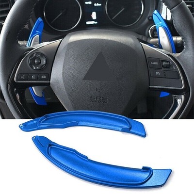 Schaltwippen Verlängerung Blau Für Mitsubishi Lancer Evo X Aluminium