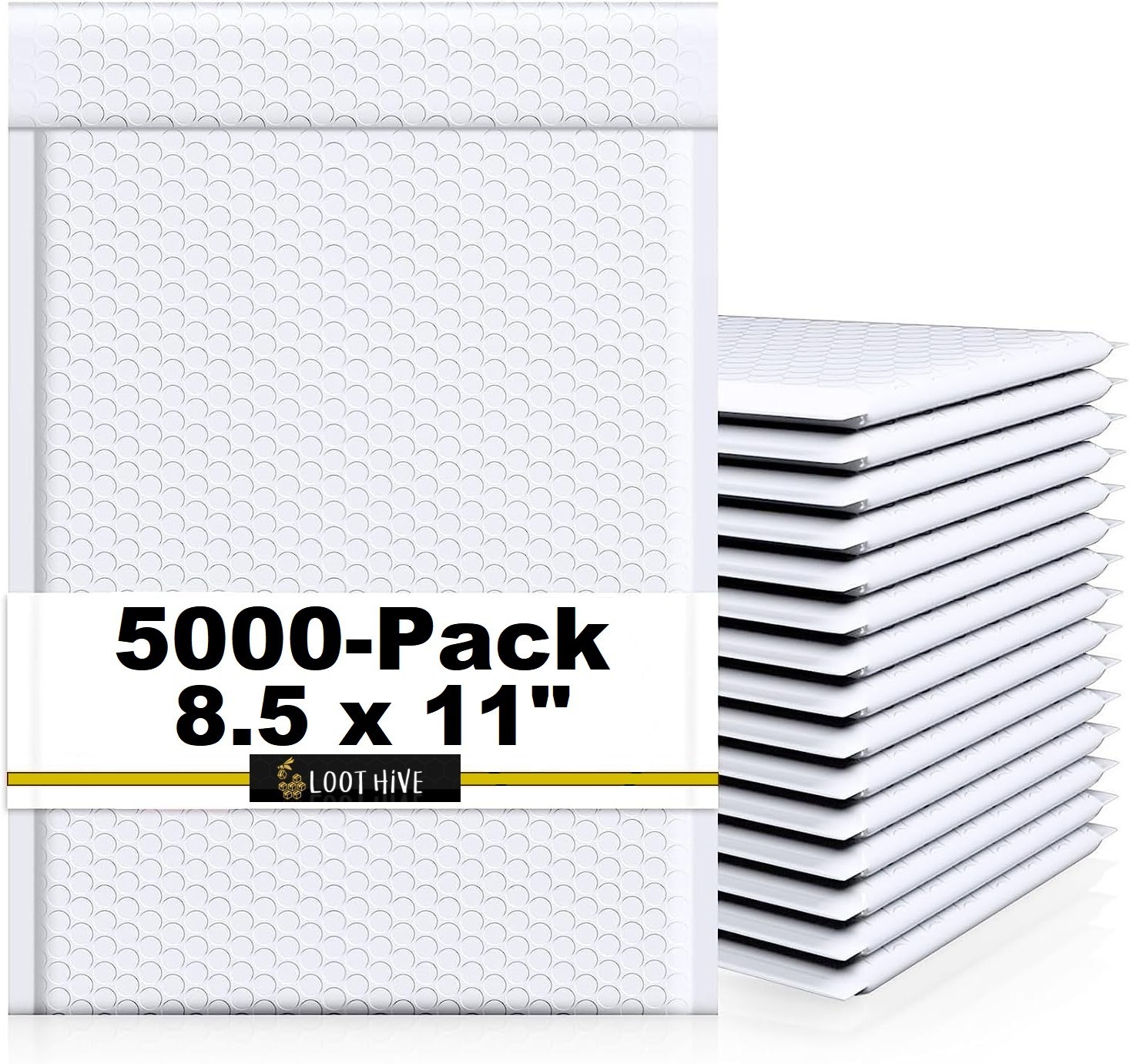 NEW 8.5x11" White #2 Padded BUBBLE MAILERS Poly Bag Self-Seal Shipping Envelopes
