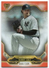 2020 Topps Triple Threads Amber 61 Gerrit Cole 080/199 New York Yankees