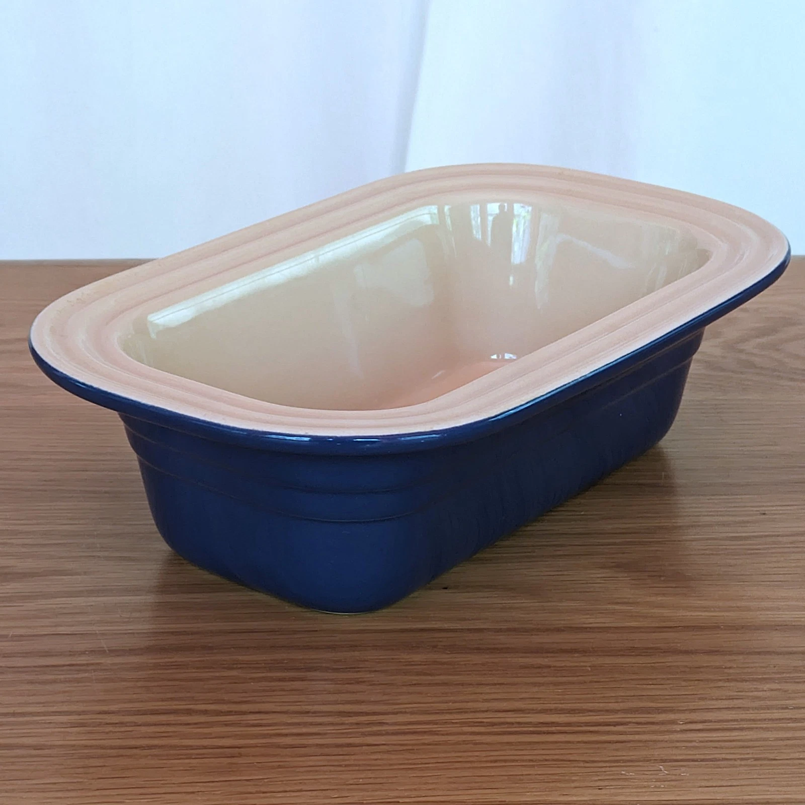 Vintage Le Creuset Indigo Stoneware Loaf Pan 1.1L, Cobalt Blue