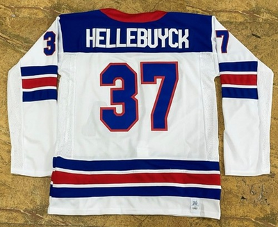 #ad Men#x27;s Hellebuyck #37 Fully Stitched USA Winter Olympics White 2026 quot;Sizesquot; $66.89