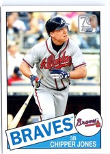 2021 Topps #70YT-35 Chipper Jones 70 Years of Topps Baseball (Series 1)