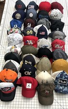 LOT OF 36: Vintage Advertising Snapback Hats, Trucker Caps, Adjustable Teams