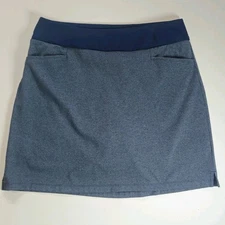 Adidas Womens Golf Skort Size ML Navy Blue Preppy Tennis Pickle Ball Activewear