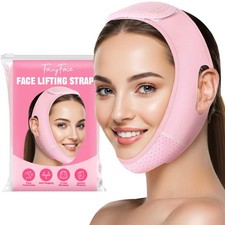FairyFace V-Face Slimming Strap, Chin Strap for Sleeping, V Line Lifting Pink