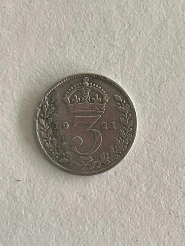 1921 George V Threepence — photo from the most recent tracked eBay sale