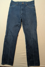 Wrangler Cowboy Cut 13MWZ Jeans Mens 34x34 Blue Cotton Denim Straight Leg Rodeo