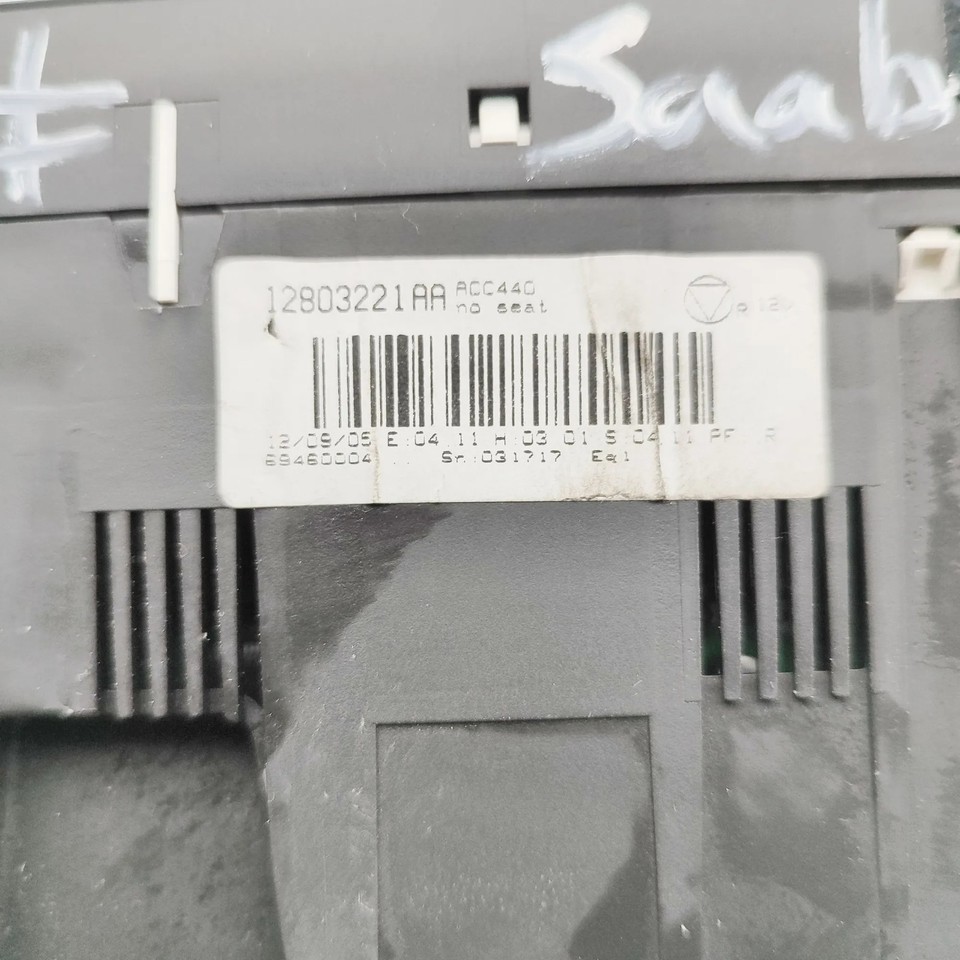 SAAB 9-3 YS3F Climate Control Unit 12803221AA 2004 33041371 | eBay