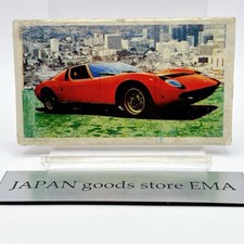 Lamborghini Miura Menko Card Red Supercar Japan Japanese Vintage Collection