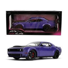 Jada Pink Slips Dodge Challenger Demon Toy Vehicle 1:18 Scale
