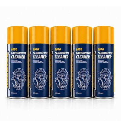 Mannol MN9970 Carburetor Cleaner Vergaser Reiniger Vergaserreiniger 5x400 ml