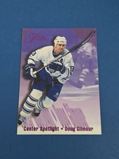 1994-95 Flair Center Spotlight #3 Doug Gilmour Maple Leafs HOCKEY Card ll