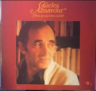 Charles Aznavour Non, Je NAi Rien Oublié Barclay Vinyl LP