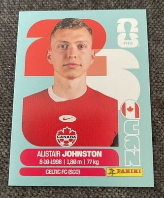 2026 CAN 4 ALISTAIR JOHNSTON CANADA GROUP B PANINI STICKER FIFA WORLD CUP 26 EXC