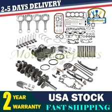 3RZ-FE 2.7L Engine Rebuild Overhaul Kit Crankshaft Rods Timing For Toyota Tacoma