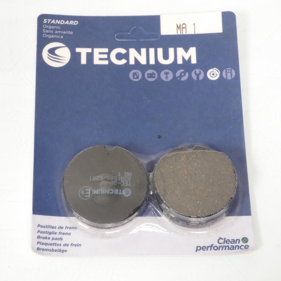 Plaquette de frein Tecnium avant moto ancienne Honda 360 Cb G 1974 1975 MA1