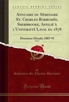 Annuaire du Séminaire St. Charles-Borromée, Sherbrooke, Affilié à l'Université