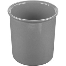 TableCraft CW1680GY Cold 2-1/2 qt. Grey Finish Aluminum Salad Dressing Crock