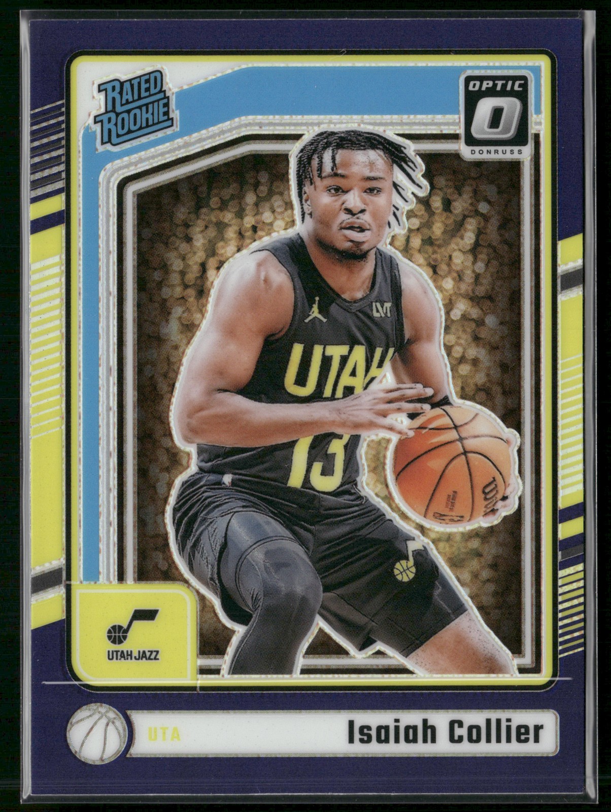 2024-25 Donruss Optic #295 Isaiah Collier Blue Velocity