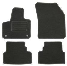 Fußmatten Set für Opel Grandland X 2017- Autoteppiche mit 100% Passform Schwarz