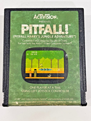 PITFALL - Atari 2600 (1982) Cartridge Only Tested!