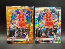 2024 Prizm WNBA - 2 Card Prizm Cracked Ice Lot Orange - Nia Coffey - Dream