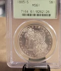 1885 S $1 PCGS MS 61 Morgan  Semi-Key~ OGH
