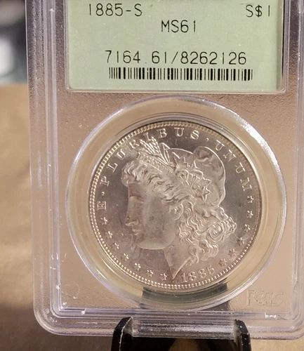 1885 S $1 PCGS MS 61 Morgan  Semi-Key~ OGH