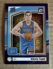 2024-25 Panini Donruss Optic - Rated Rookie Nikola Topic #278 Purple Prizm (RC)