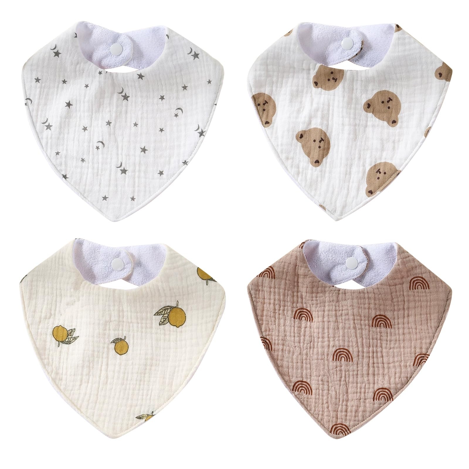 Écharpe triangulaire bébé en mousseline de coton bio – Le foulard haut de gamme douceur
