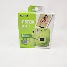 Fujifilm Instax Mini 9 Instant Film Camera Lime Green Selfie Mirror New Box