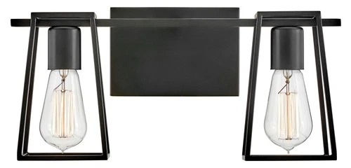 Hinkley Lighting 5162 Filmore 2 Light 16"W Bathroom Vanity Light - Black - Picture 1 of 3