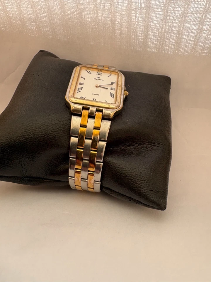 Junghans Herren Vintage Schlanke Quarz Armband Uhr 41/0216 - Bild 4 von 4