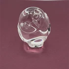 Steuben Glass Crystal Owl Paperweight Figurine Signed Tilted Head Preowned