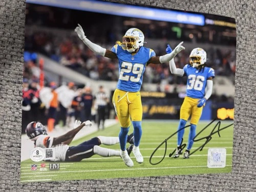 Los Angeles Chargers Tarheeb Still #29 Autographed Signed 8X10 Rookie Photo COA