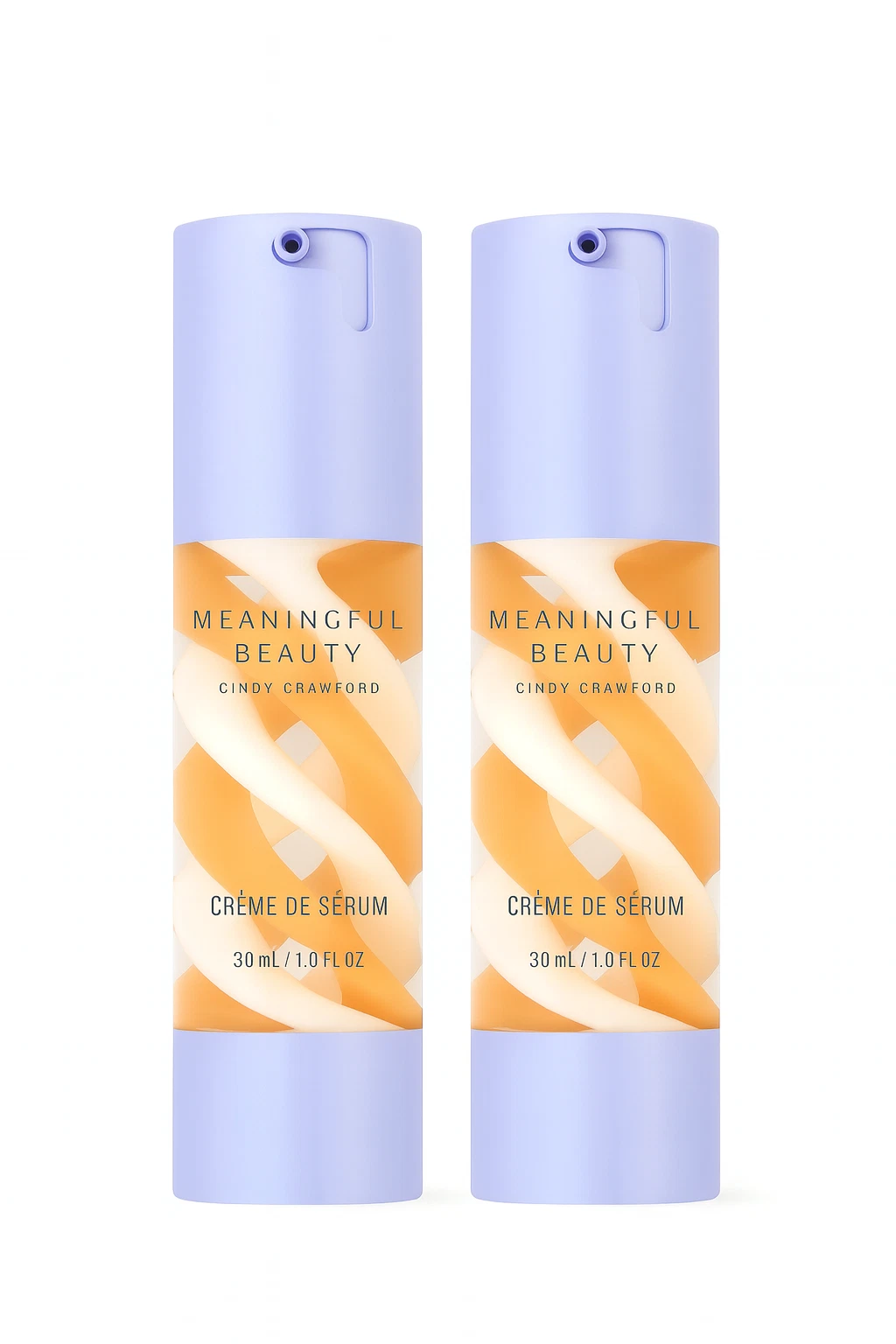 Cindy Crawford Meaningful Beauty Creme de Serum 2 Pack / 1.0oz NEW-SEALED