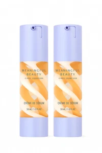 Cindy Crawford Meaningful Beauty Creme de Serum 2 Pack / 1.0oz NEW-SEALED
