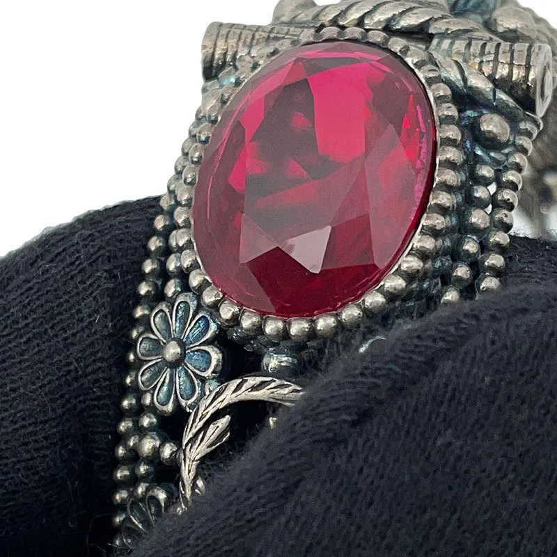 Gucci Bracelet Interlocking Flower Bangle 17 Ston… - image 6