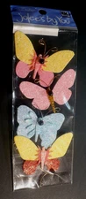 JOLEE'S BOUTIQUE GLITTER BUTTERFLY STICKERS NIP