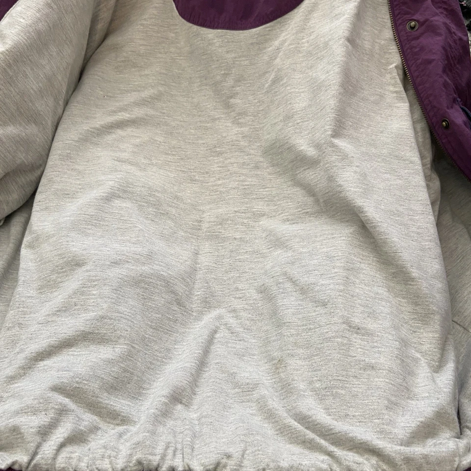 Chaqueta cortavientos Nike cremallera completa púrpura vintage años 90’s Y2k MUJER 14 grande L Foto 3 de 4