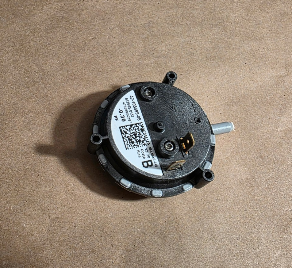 Micro 42-105499-08 Furnace Air Pressure Switch 9375VS-0157 | eBay