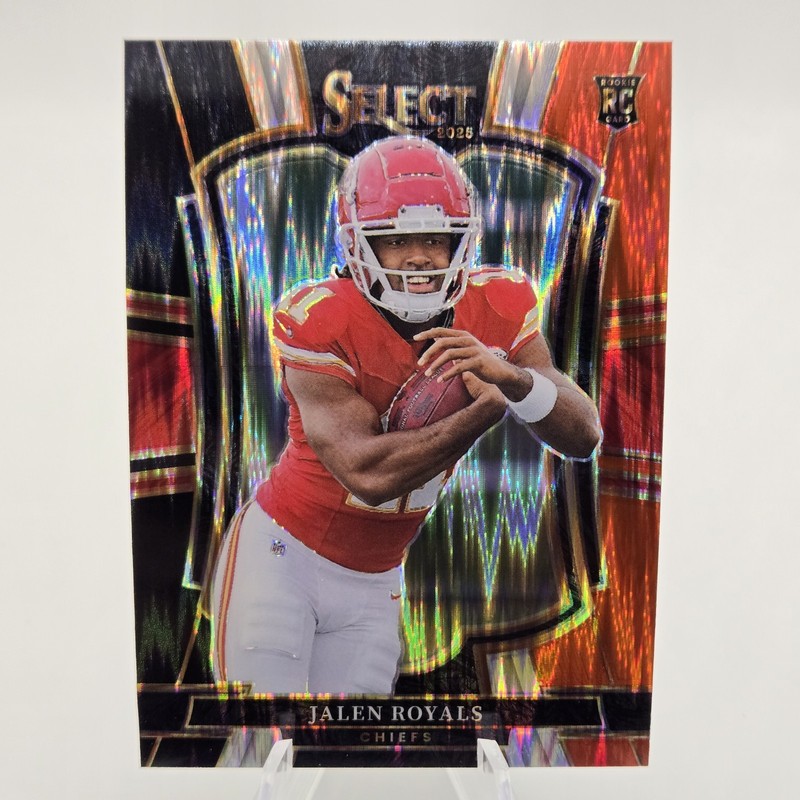 2025 Panini Select - Premier Level Jalen Royals #108 Black & Red Shock Prizm...