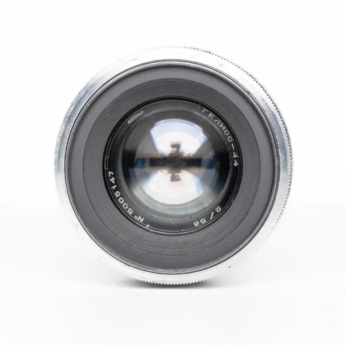 Helios 44 Photo Lens 8 blades 2/58mm M42 Mount - Silver - FULLY FUNCTIONAL
