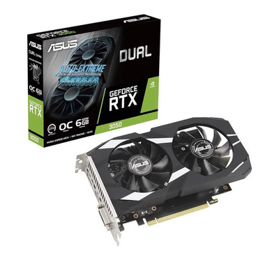 ASUS Dual GeForce RTX 3050 OC 6GB GDDR6 DLSS Ray Tracing HDMI DP