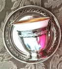 Antique Reed & Barton Sterling Demitasse Cup/Saucer/Lenox Liner, Hefty 53g