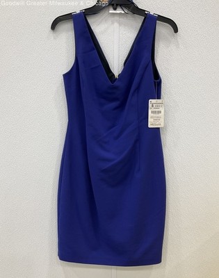 NWT Zara Basic Women's Size S Blue Sleeveless Dress