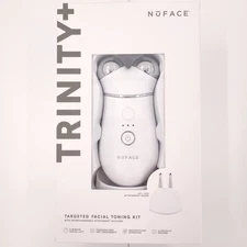 NuFace Trinity+ Targeted Facial Toning Kit & Lip Eye Attachment White Sealed