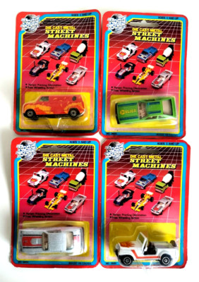 Yatming Road Tough Street Machines Die Cast Vintage 1980s Cars Set (v4)